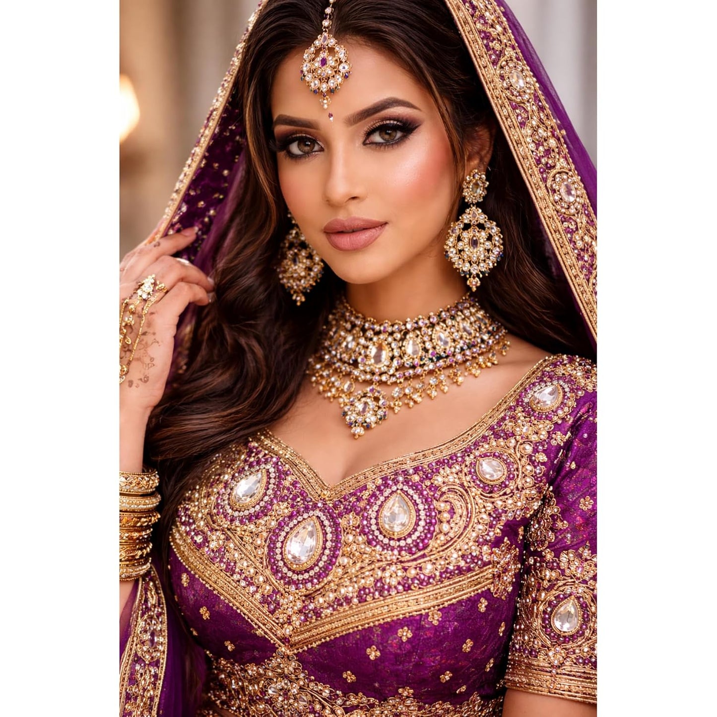 Pink Rhinestones Circular Stickable Plastic Kundan Beads for Saree Border Jewelry Making Nail Face Makeup Art Crafts Clothes Decoration DIY Art & Crafts 500 Gram