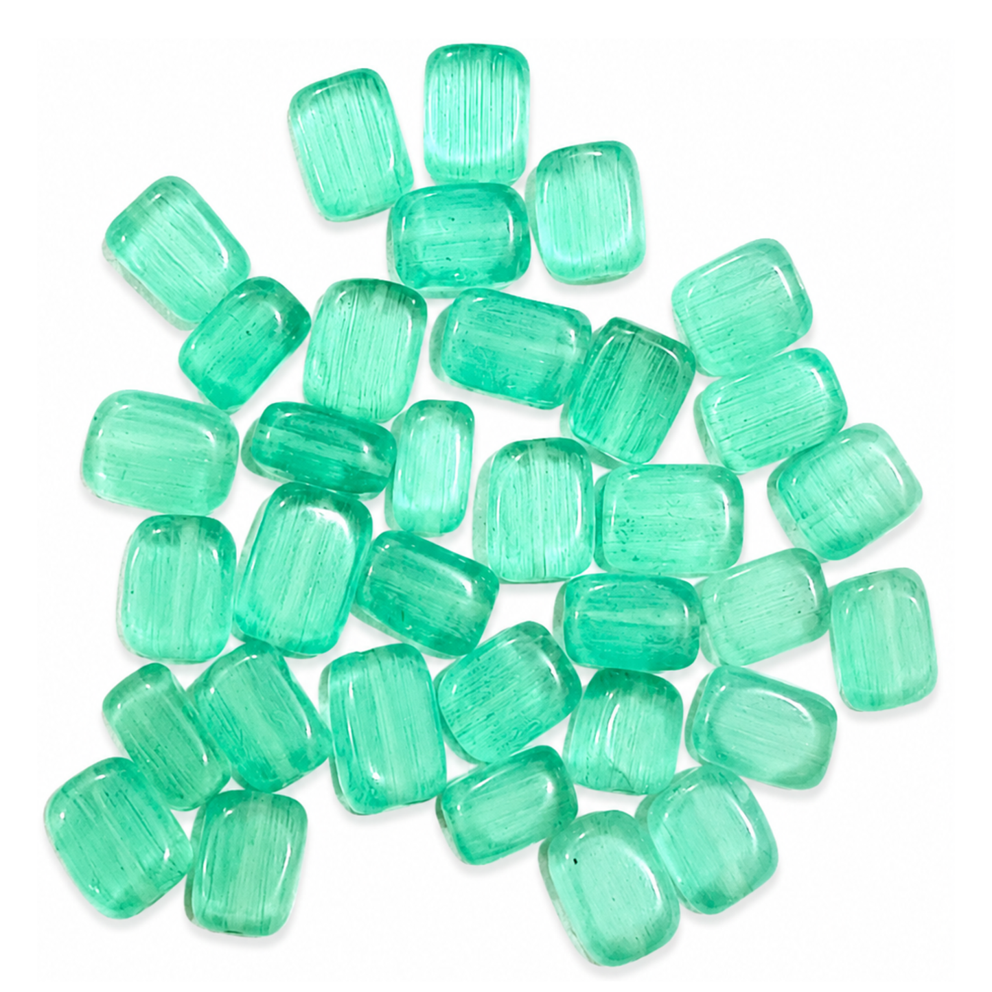 Colorful  Real Stone Transparent Beads for Jewelry Making ( 10 )