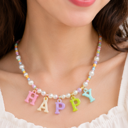 Alphabet Charms for Jewelry Making Acrylic Letter Beads (  100 pcs )