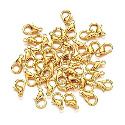 Golden Lobster Claw Clasp | 100 Pcs