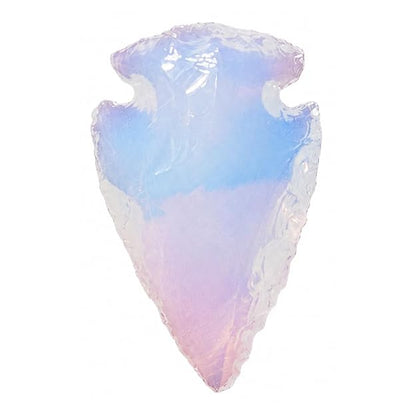 1 Pcs Natural Opalite Gemstone Crystal Arrowhead Pendant