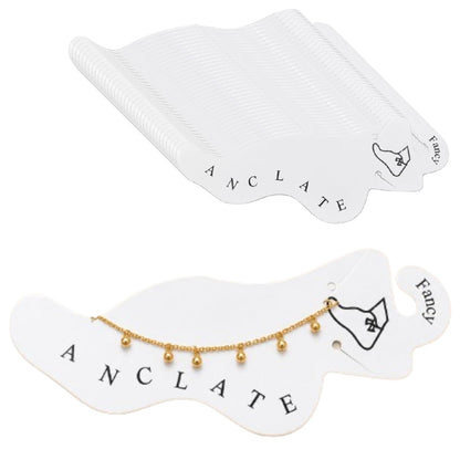 Blank Anklet Jewelry Display Cards 100 Pcs