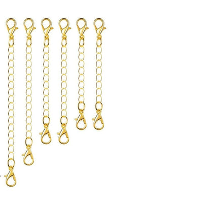 Golden  Women Girl Boy & Men Jewelry Making Necklace Extender (  4 Size ) 2 inch 3 inch 5 inch 6 inch