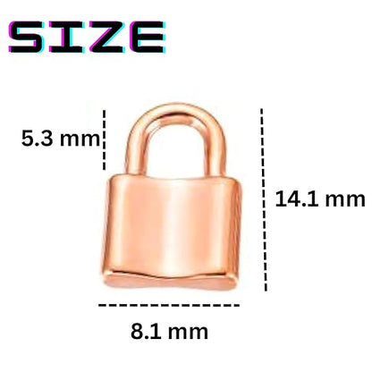 Copper Acrylic Padlock Charms