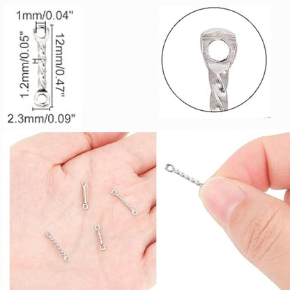 Double Hole Connector Bars for Jewelry Making Plated Link Connectors DIY Earrings Necklace Bracelet Findings Craft Supplies 50 Pcs