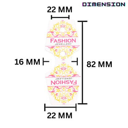 100 Pcs Jewelry Display Card Packing Jeweler Making Display Jewelry Packaging Keychain Earring Hair Band and Scrunchies Hanging