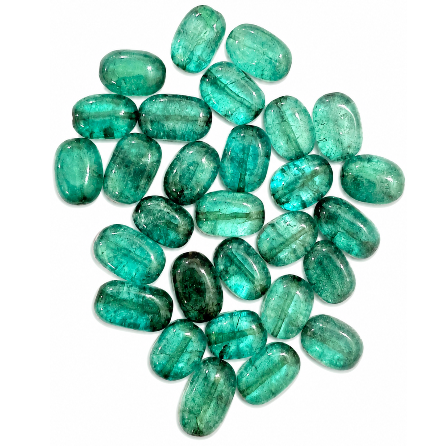 Colorful  Real Stone Transparent Beads for Jewelry Making ( 10 )