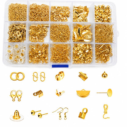 1330 pcs Golden Jewelry Making Kit