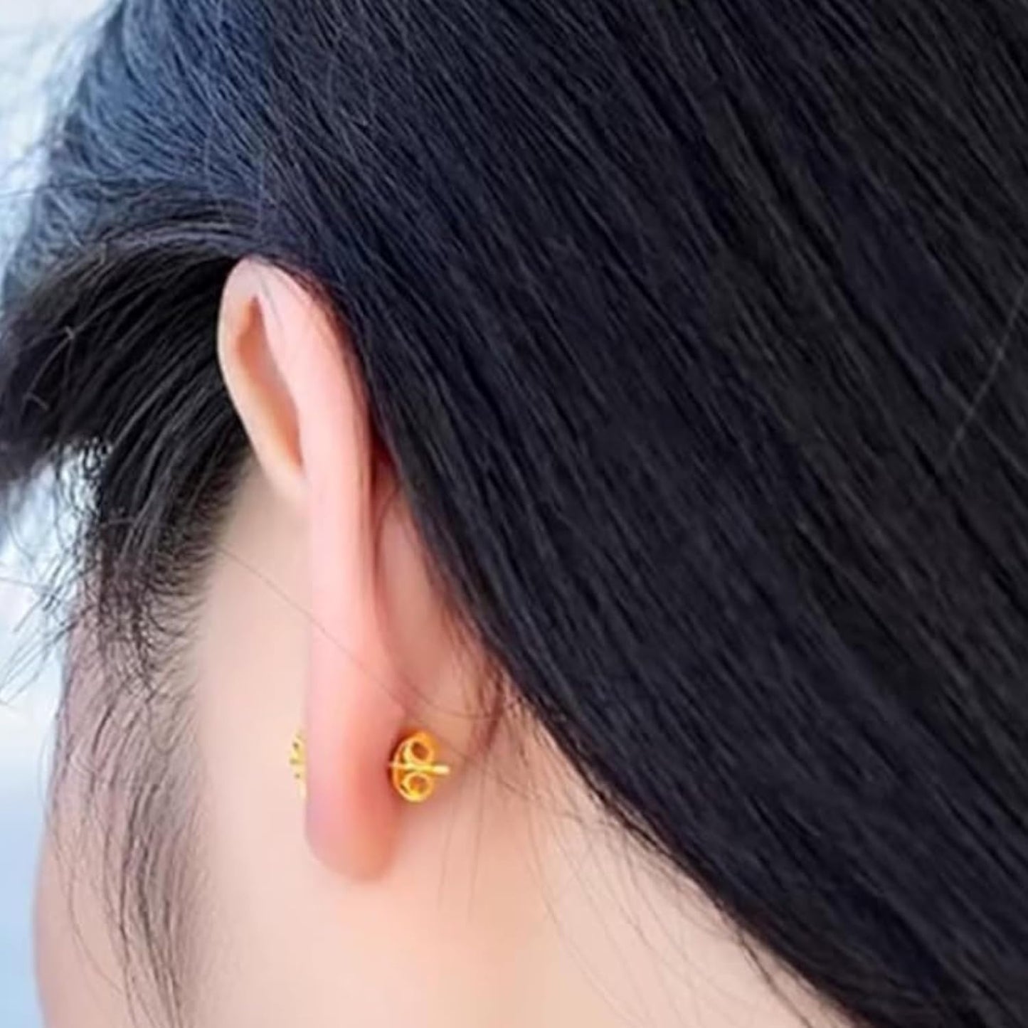 Earring Backs For Studs Screw on Ear Backings Replacement Butterfly Shape ( 6 mm )