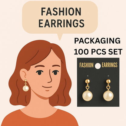 Plastic Jewelry Earring Display Cards Ear Stud Plastic Earring Card Holder Jewelry Organizer Jewelry Packaging DIY Holder