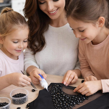 Black Teardrop Rhinestones for Embroidery Stones for Saree Blouse Dress Decoration Sewing & Glue Work DIY Craft & Jewelry Making Saree Embellishment