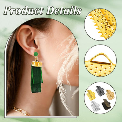 Ribbon Ends Crimp Clamp Findings Cord End Fastener Clasps