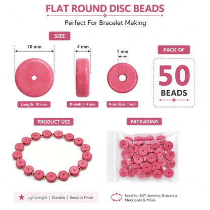 50 Pcs Natural Red Coin Disc Stone Beads Flat Round Disk Gemstone