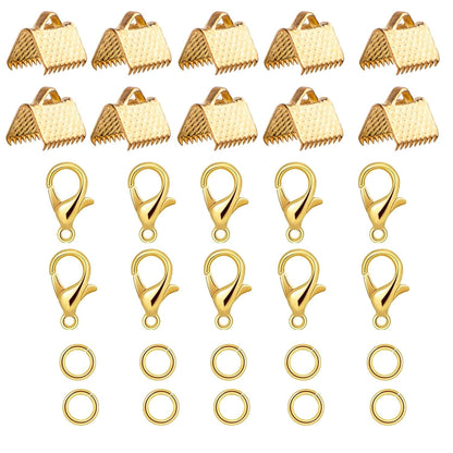 Jeweler Kit Lobster + Jump ring + Ends Crimp Clamp ( 10 + 10 + 10 ) PCS