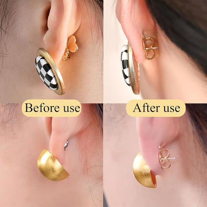 Earring Backs For Studs Screw on Ear Backings Replacement Butterfly Shape ( 6 mm )