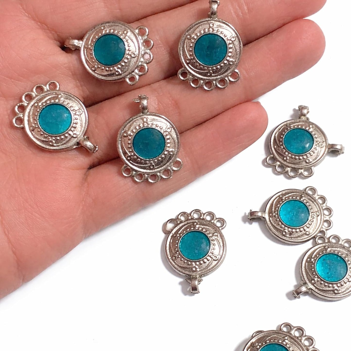 Earring Loops Connectors Eardrop Necklace Linker Dangling Charm Pendant Connector for DIY Jewelry Making Accessories