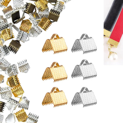 Ribbon Ends Crimp Clamp Findings Cord End Fastener Clasps
