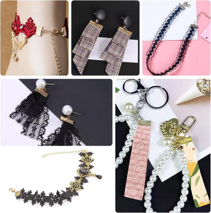 Ribbon Ends Crimp Clamp Findings Cord End Fastener Clasps