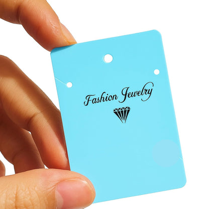 Blue Necklace Display Cards Necklace Holder Cards Packaging Selling Card for Small Business Plastic Earring Card Holder, Jewelry Organizer, Jewelry Packaging, DIY Holder
