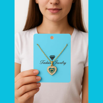 Blue Necklace Display Cards Necklace Holder Cards Packaging Selling Card for Small Business Plastic Earring Card Holder, Jewelry Organizer, Jewelry Packaging, DIY Holder