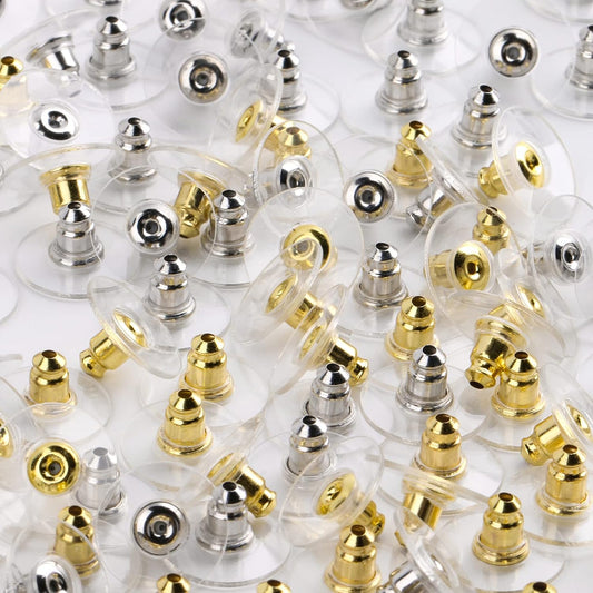 Earring Safety Back Pads Backstops Stopper 10 MM Ear Locking with Pad