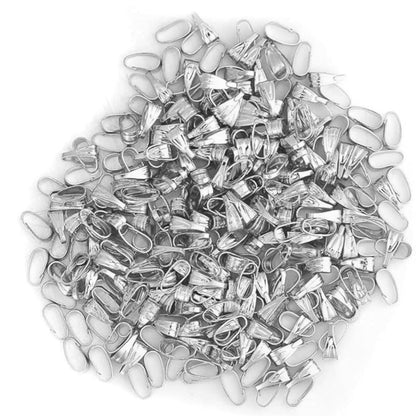 Pendant Clasp Connectors Bails for Necklace Pendant Pinch Clasp ( 6 mm , 10 mm )