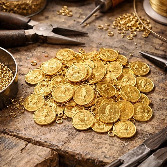 Stainless Steel Coin Pendant Metal