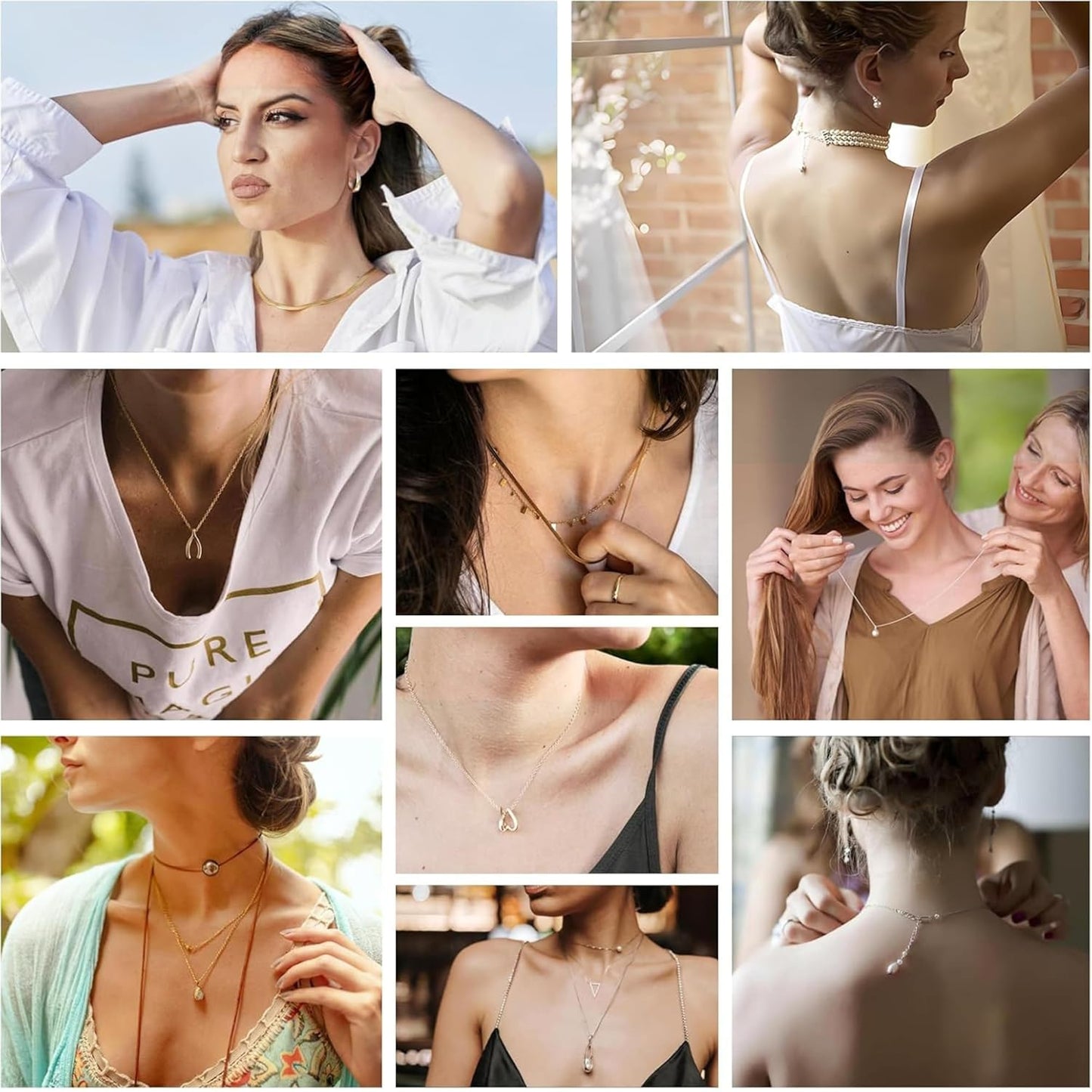 Necklace Extender Rose Gold Gold Silver ( 3 sizes )