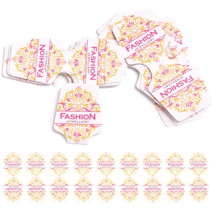 100 Pcs Jewelry Display Card Packing Jeweler Making Display Jewelry Packaging Keychain Earring Hair Band and Scrunchies Hanging