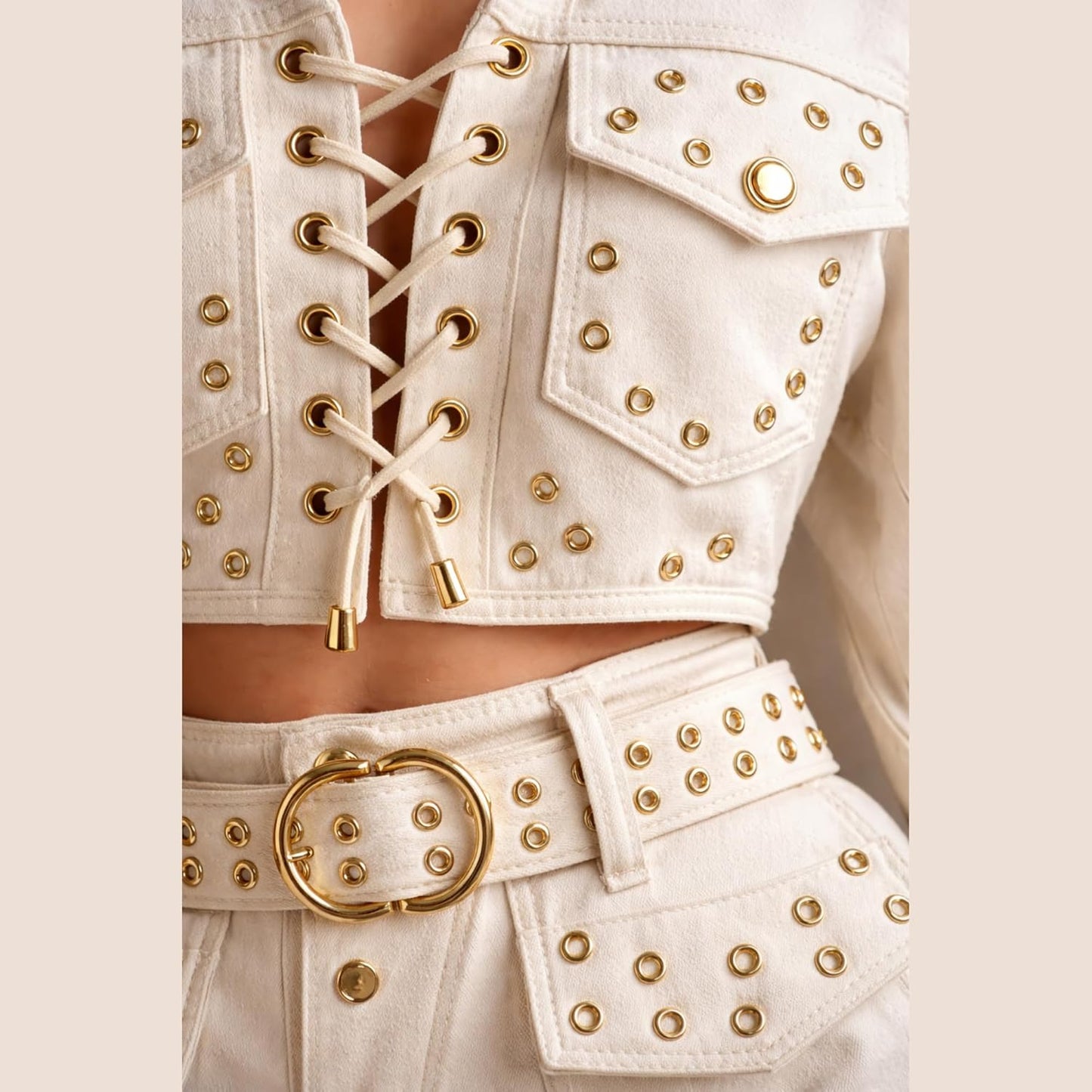 Gold Plastics Eyelets for Fabric, Rust Proof Grommets Rings for Clothing