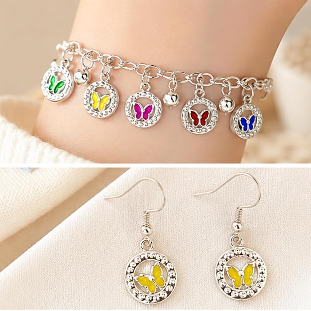 Assorted 4 cm charm with hanging loop, ideal for bracelets, necklaces, earring ( 100 Pcs )