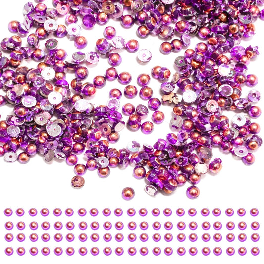 Pink Rhinestones Circular Stickable Plastic Kundan Beads for Saree Border Jewelry Making Nail Face Makeup Art Crafts Clothes Decoration DIY Art & Crafts 500 Gram