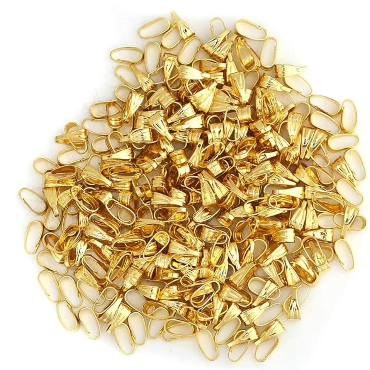 Pendant Clasp Connectors Bails for Necklace Pendant Pinch Clasp ( 6 mm , 10 mm )