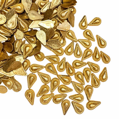 Kundan Teardrop Beads for Embroidery Sewing & Craft Flatback