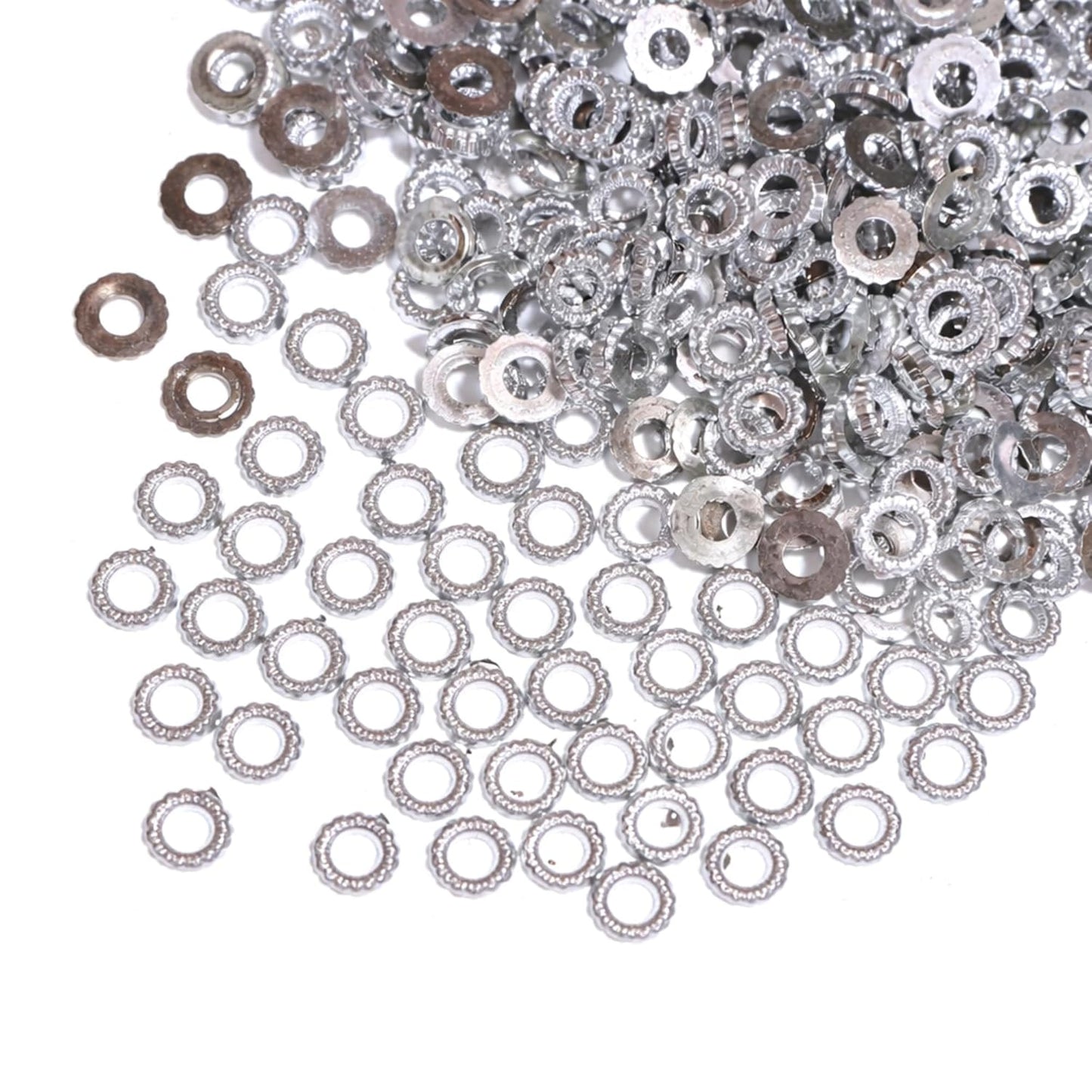Silver Ring Embellishments for Clothing Sewing Decorative Rings