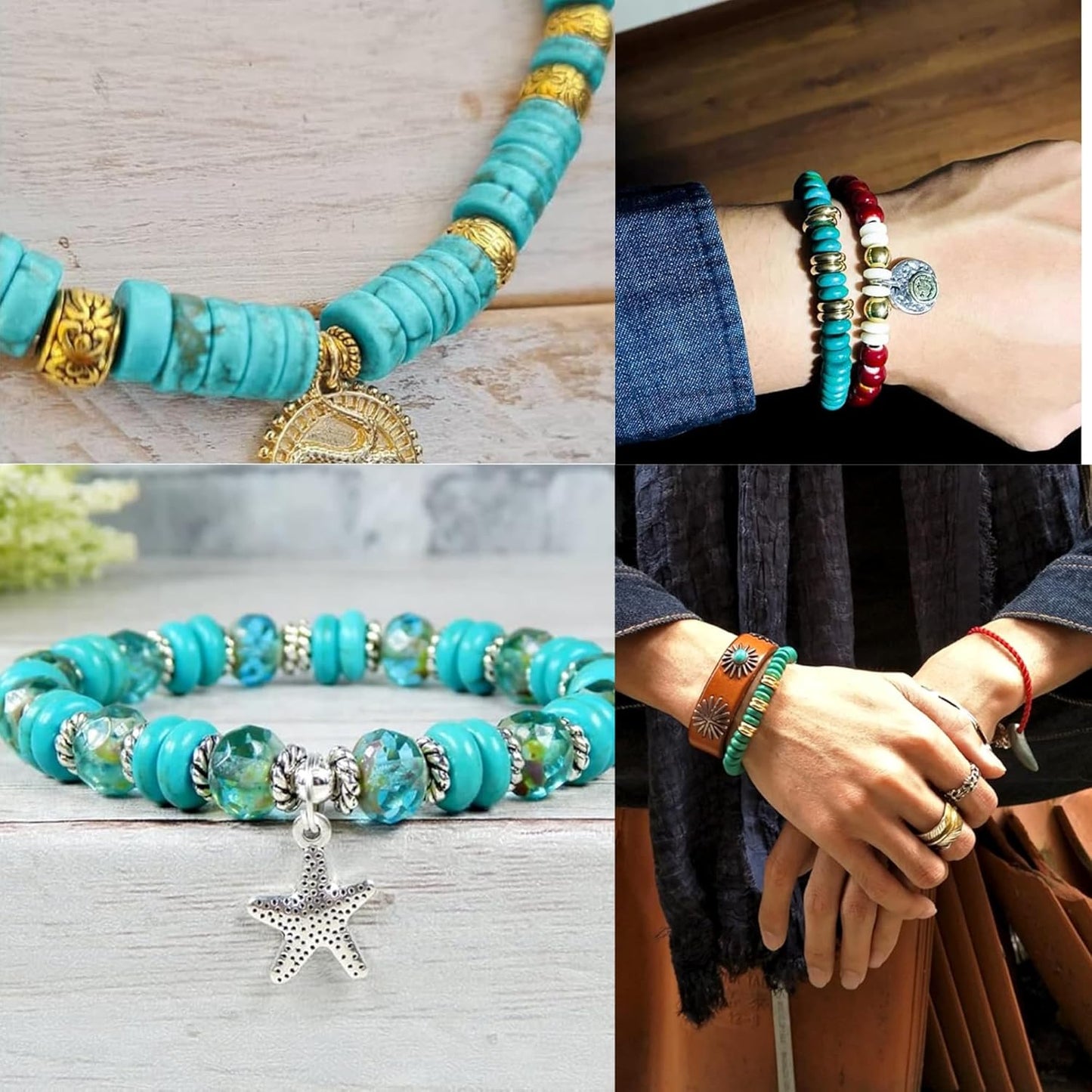 Natural Turquoise Coin Disc Stone Beads Flat Round Disk