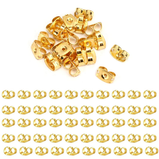 Earring Backs For Studs Screw on Ear Backings Replacement Butterfly Shape ( 6 mm )