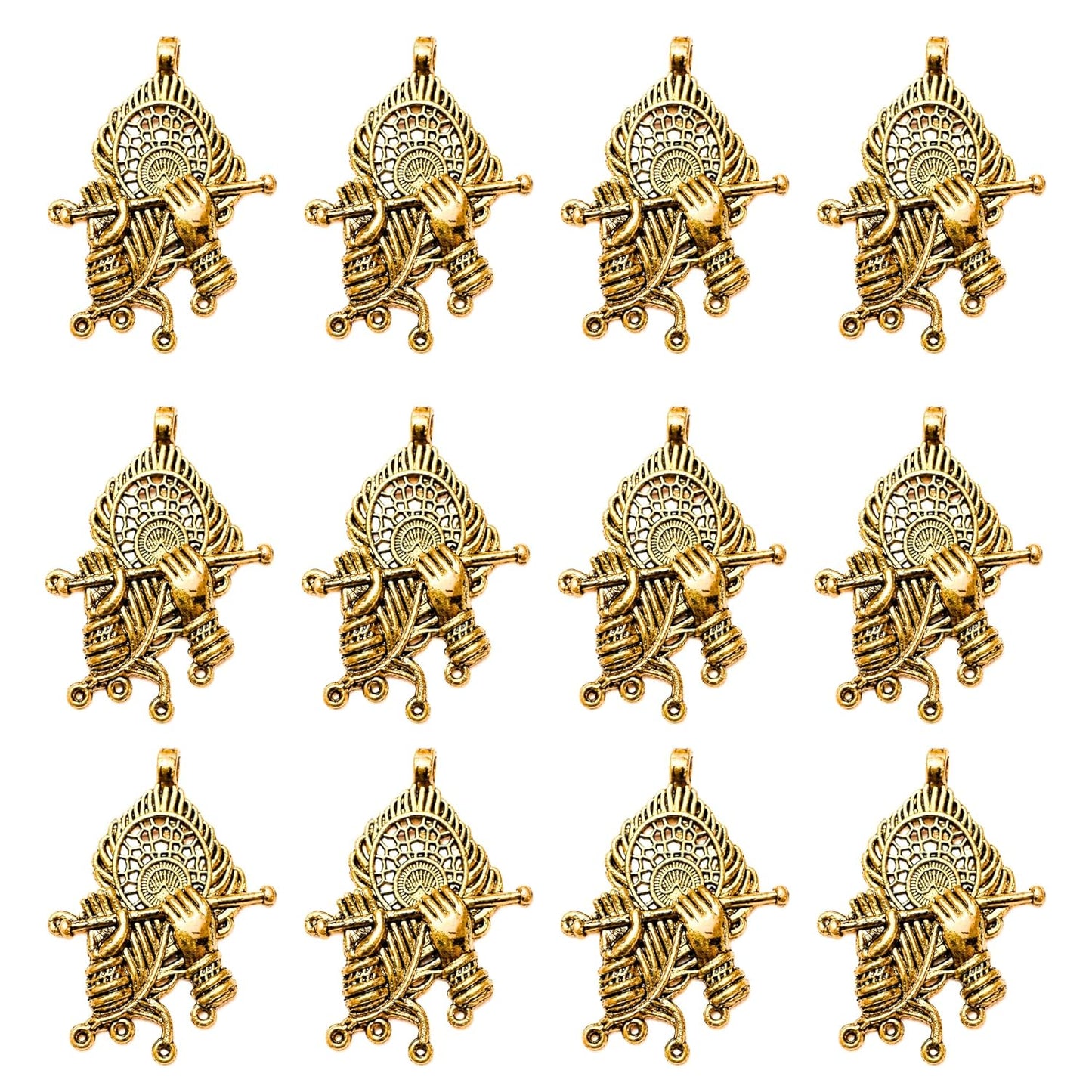Antique Gold Krishan Ji Necklace & Earing design