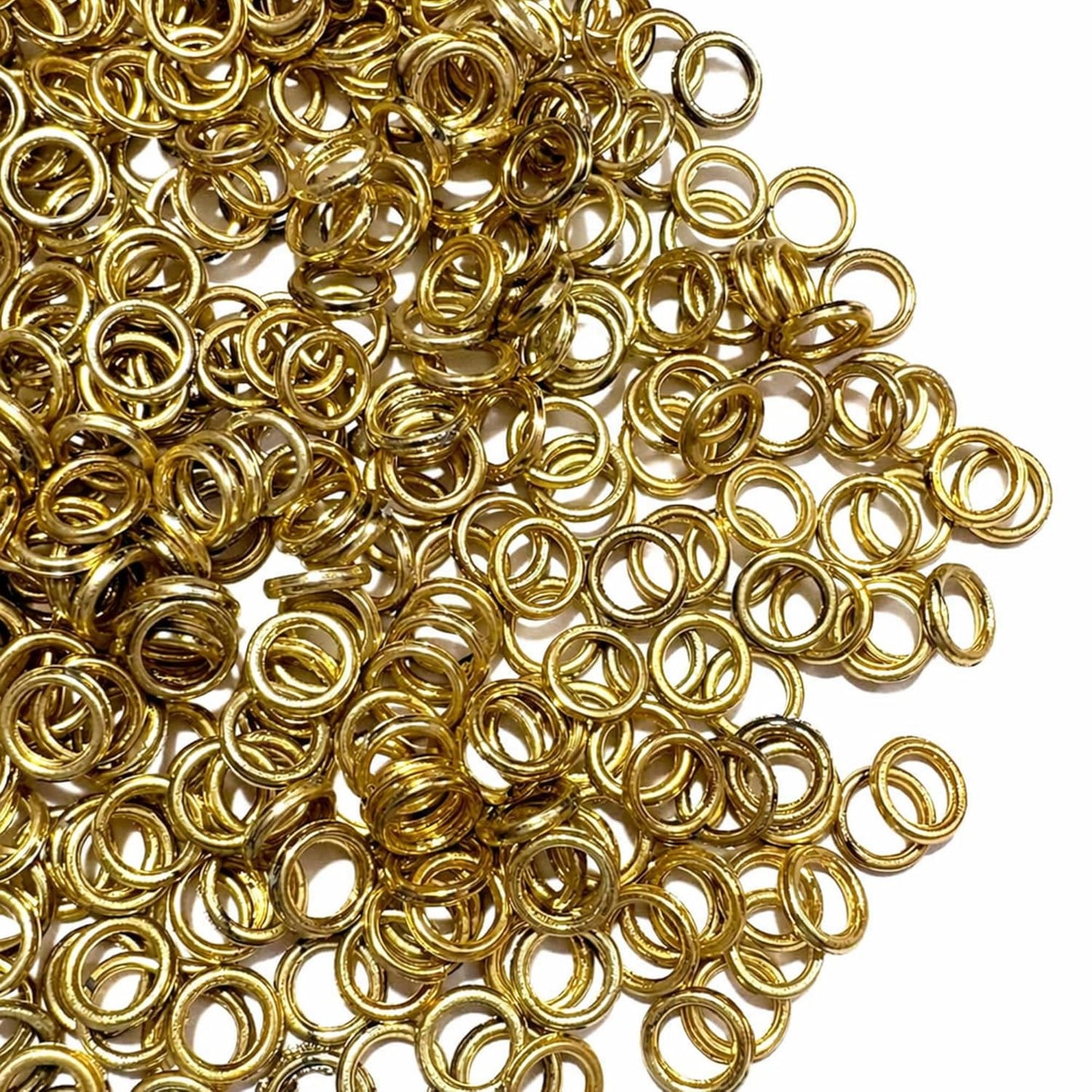 Gold Plastics Eyelets for Fabric, Rust Proof Grommets Rings for Clothing